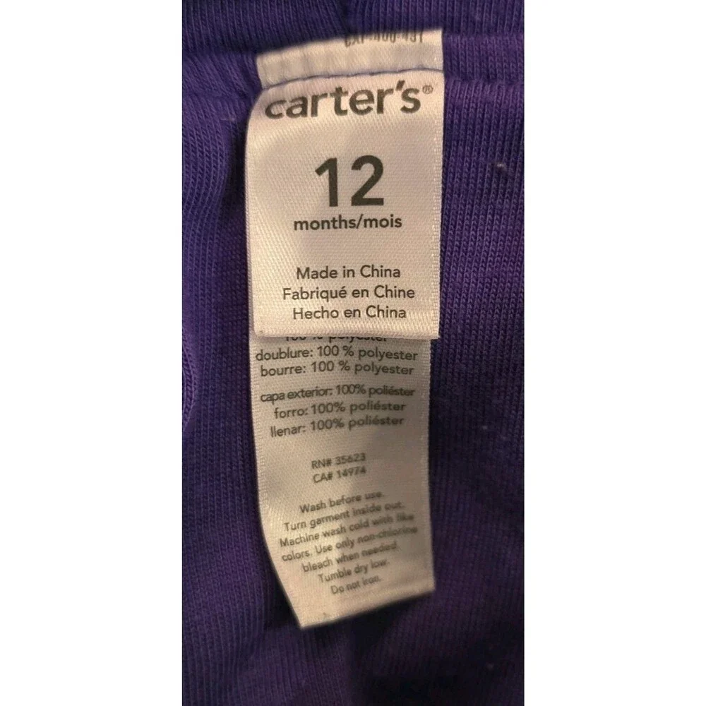 Carter's Baby Butterfly Halloween Costume 12M 12 Months Girl Insect Romper Bug